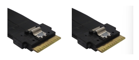 SFF-8654 SlimLine 8i 74M ×2 短體 17mm