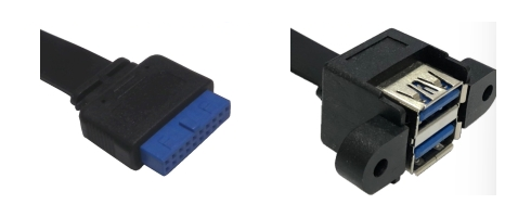 USB 3.0 20F 雙埠 A9F 帶耳