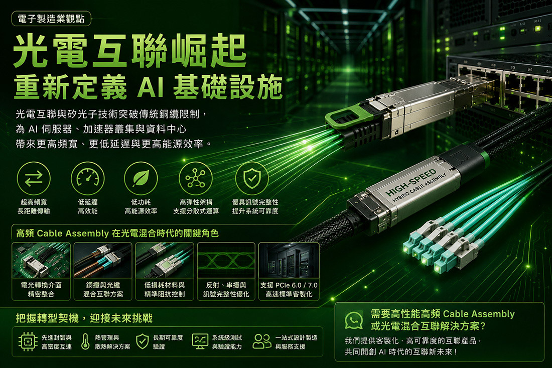 光電互聯與矽光子技術應用於 AI 基礎設施